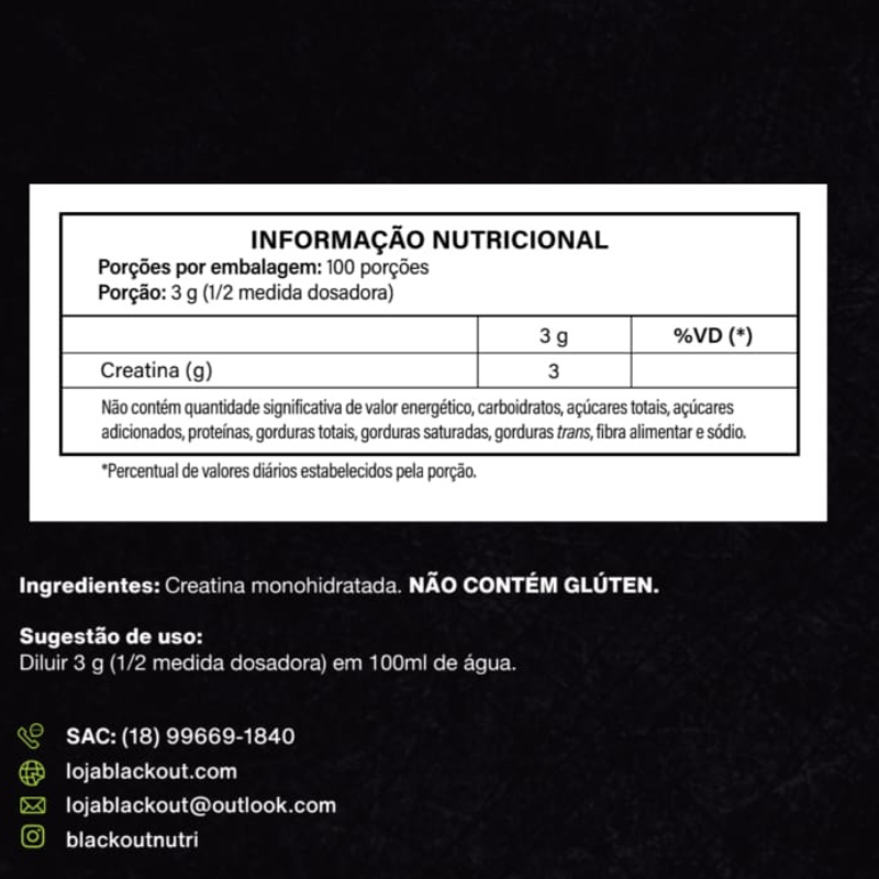 CREATINA BLACKOUT 300G