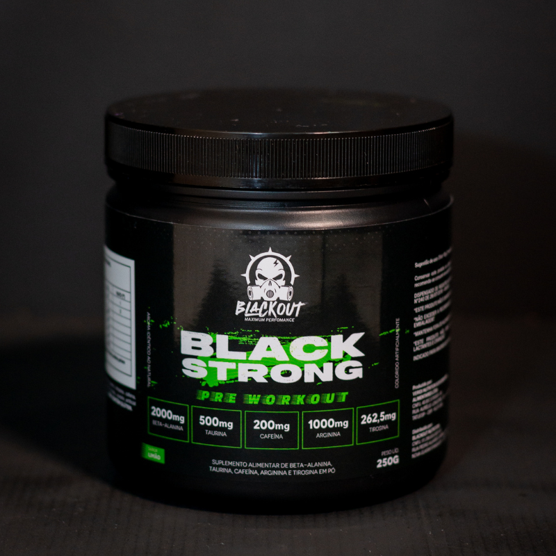 PRÉ WORKOUT BLACK STRONG LIMÃO 250G